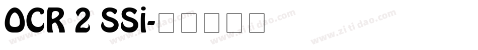 OCR 2 SSi字体转换